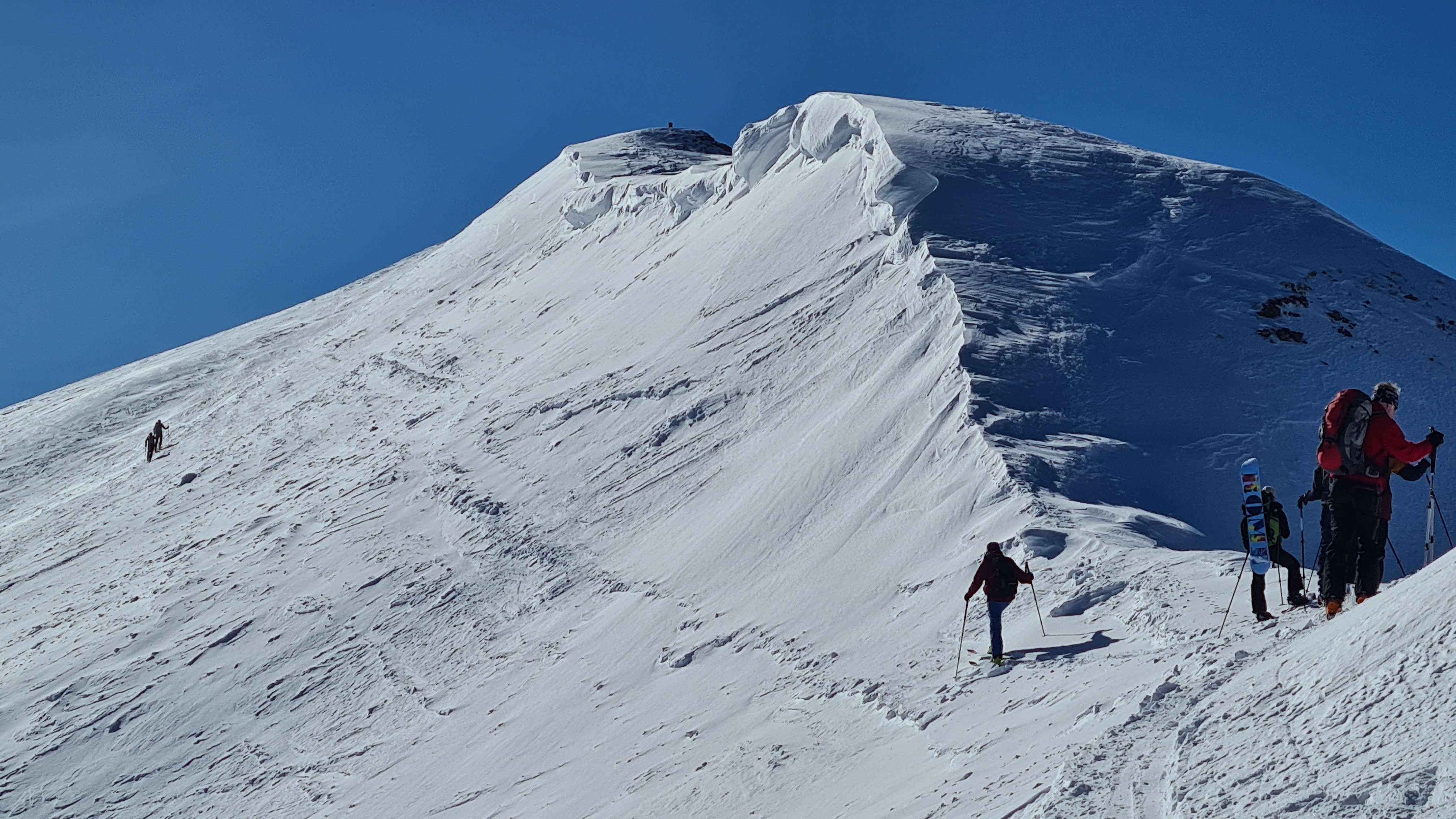 Aufstieg der Skitour auf den Gummen