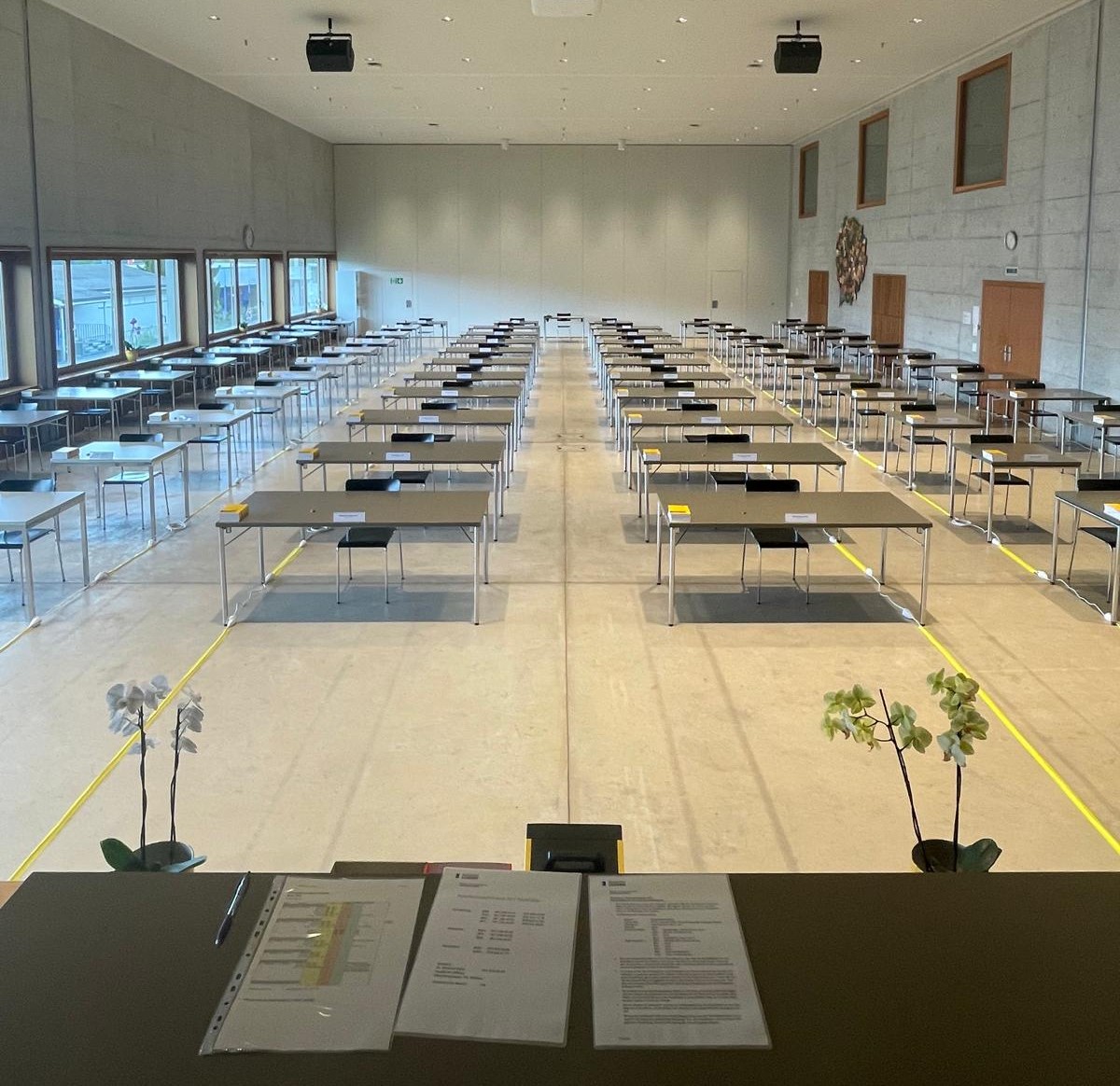 Aula fertig eingerichtet