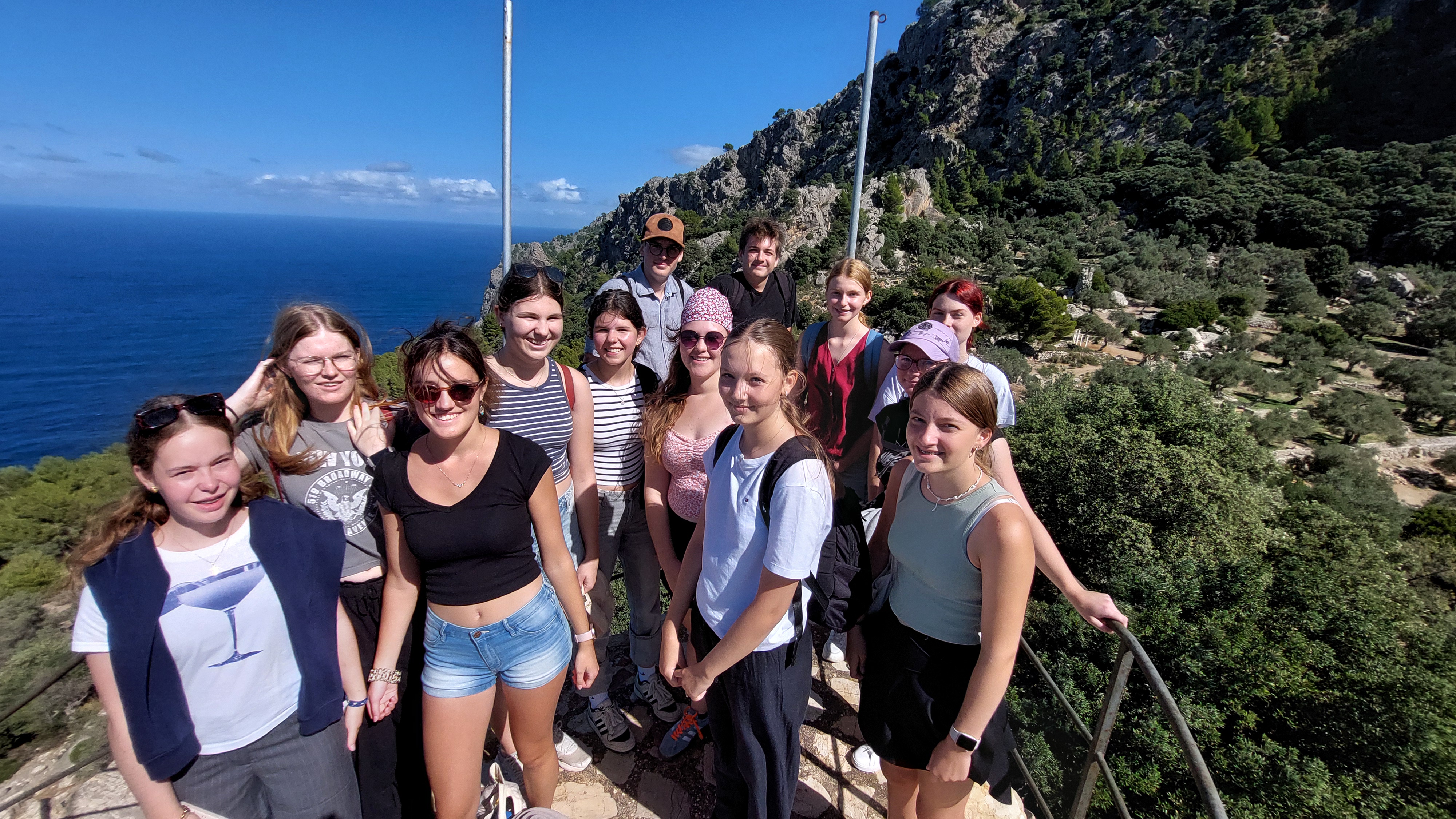 Die Klasse EF Spanisch auf einem Ausflug in Mallorca